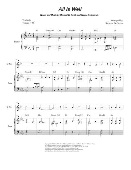 All Is Well (arr. Stephen DeCesare)