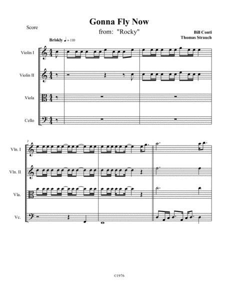 Gonna Fly Now (arr. Thomas Strauch)