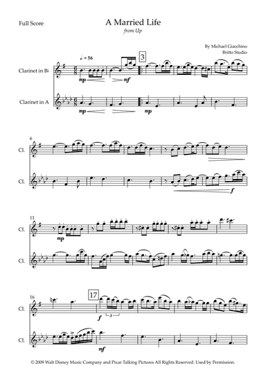 Married Life (arr. Fabio Britto)