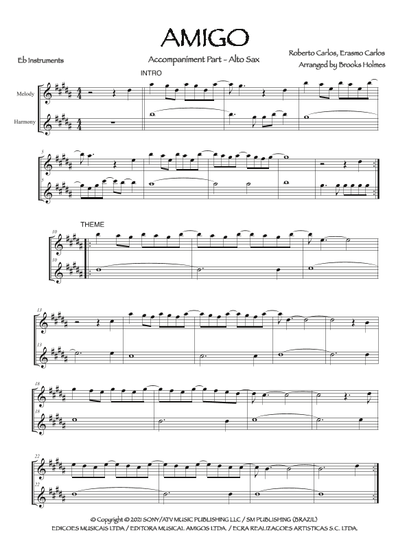 Amigo (arr. Brooks Holmes)
