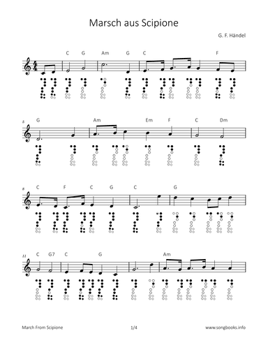 Marsch aus Scipione (arr. songbooks.info)
