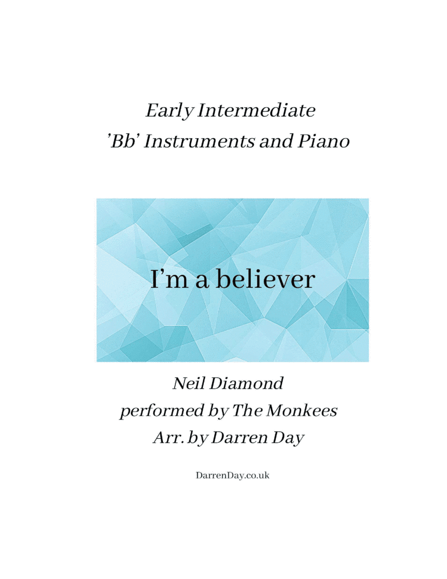 I'm A Believer (arr. Darren Day)