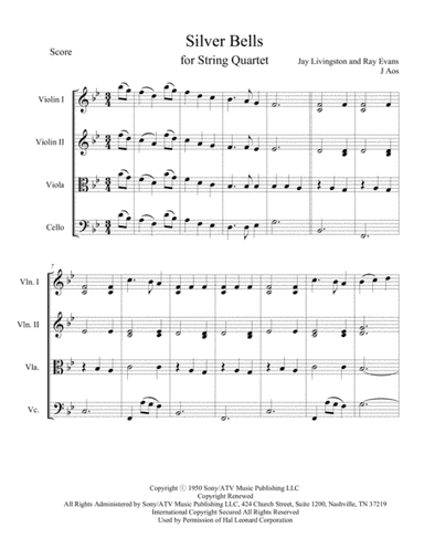 Silver Bells (arr. J Aos)