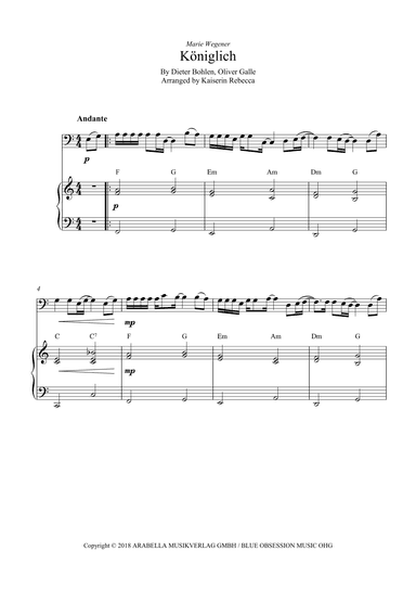 Koeniglich (arr. Kaiserin Rebecca)