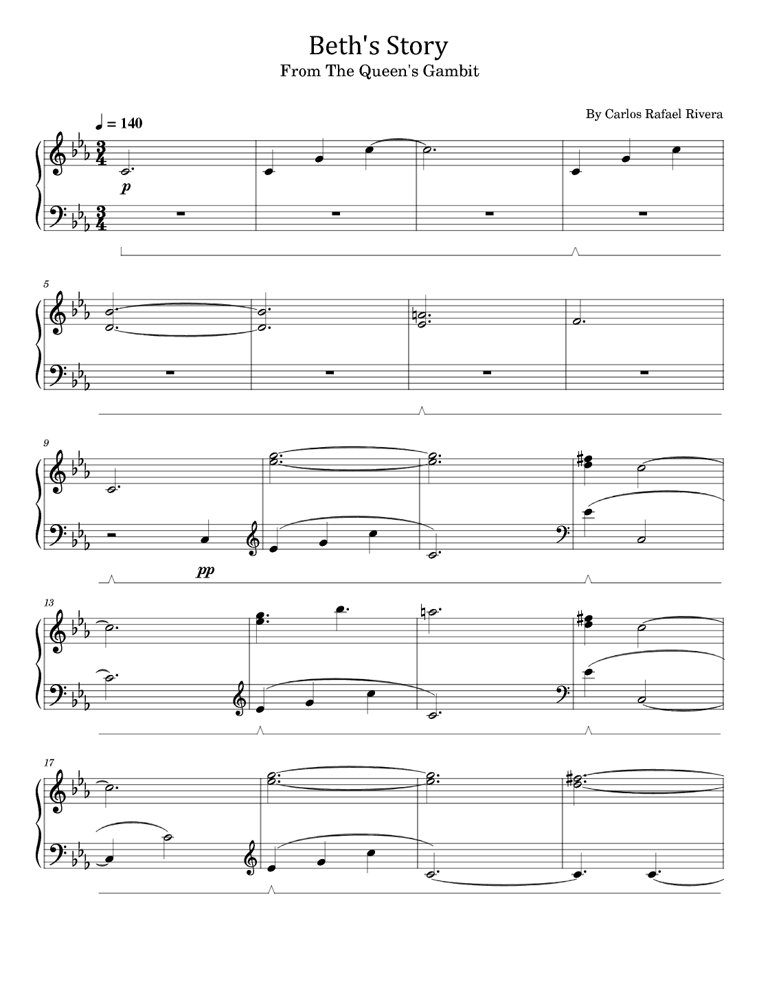 Beth's Story (arr. poon)