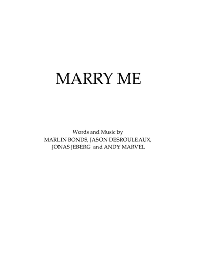 Marry Me (arr. mcbleke)
