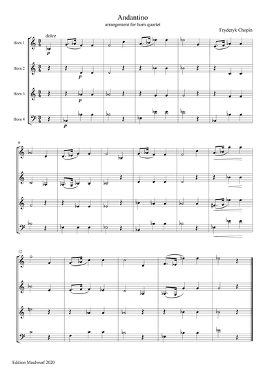 Andantino (arr. Edition Maulwurf)