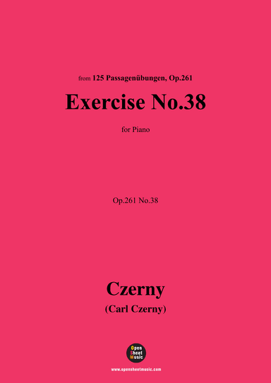 C. Czerny-Exercise No.38,Op.261 No.38 (arr. OSM Press)
