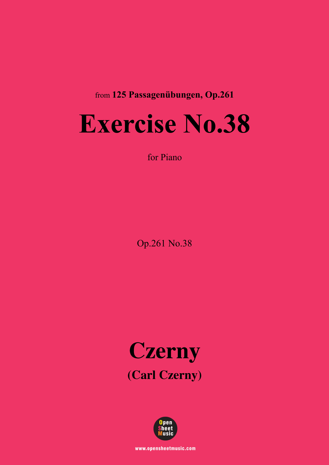 C. Czerny-Exercise No.38,Op.261 No.38 (arr. OSM Press)