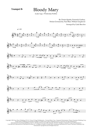 Bloody Mary (arr. Cadu Barcelos)
