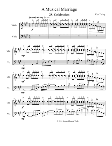 String Duo No 28 from A Musical Marriage "Celebration"