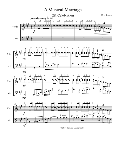String Duo No 28 from A Musical Marriage "Celebration"