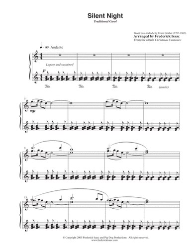 Silent Night Arranged By Frederick Isaac (arr. Frederick Isaac)