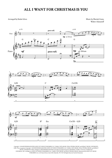 All I Want For Christmas Is You (arr. Rafael Alves)