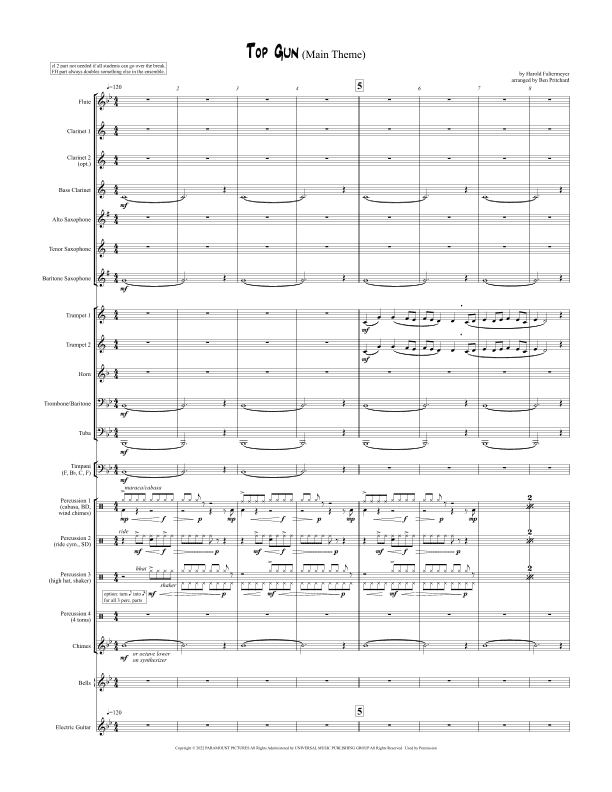 Top Gun: Maverick (main Theme) (arr. Ben Pritchard)