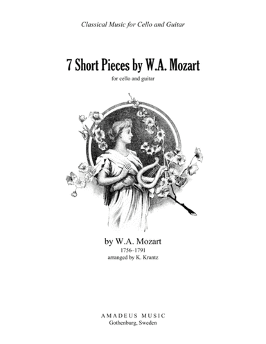 7 short pieces by W.A. Mozart arranged for cello and guitar (arr. K. Krantz)