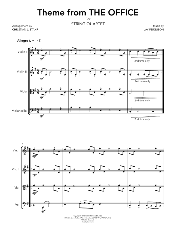 The Office - Theme (arr. Christian L. Stahr)