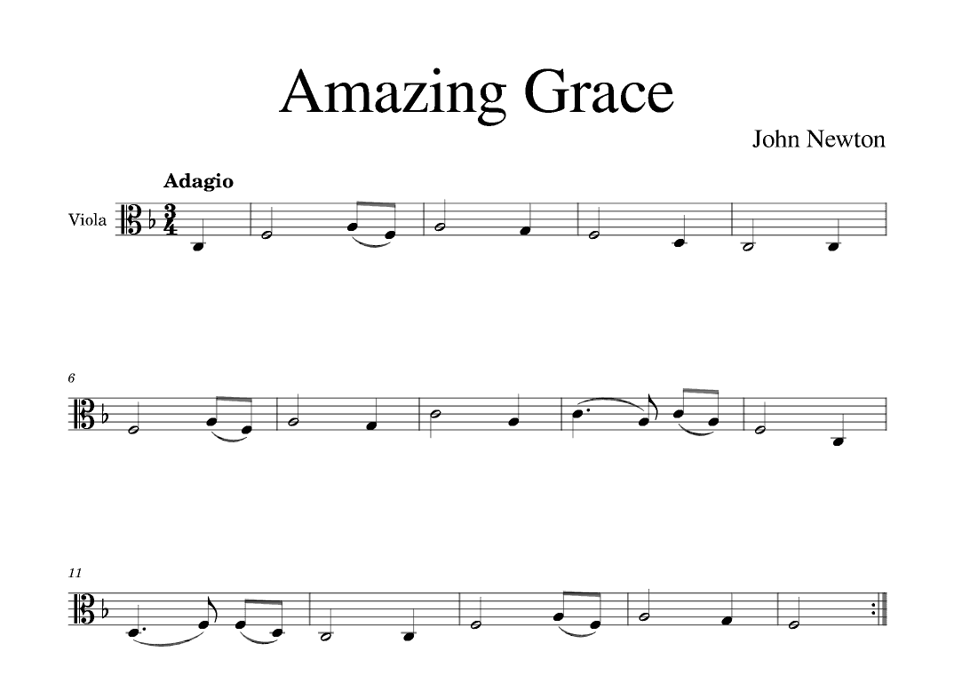 Amazing Grace (arr. Golden Skull Editions)
