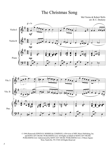 The Christmas Song (chestnuts Roasting On An Open Fire) (arr. B. C. Dockery)