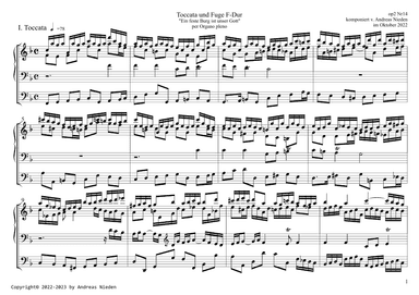 Toccata und Fuge F-Dur "Ein feste Burg ist unser Gott"