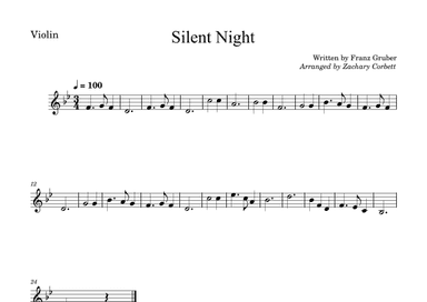 Silent Night (arr. Zachary Corbett)