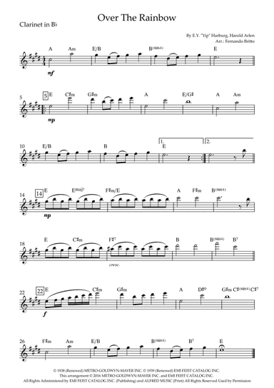 Over The Rainbow (arr. Fernando Britto)