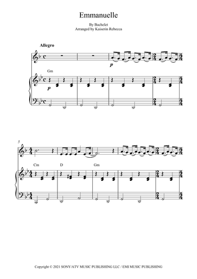 Emmanuelle (arr. Kaiserin Rebecca)