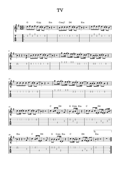 Tv (arr. Jinne Kim)