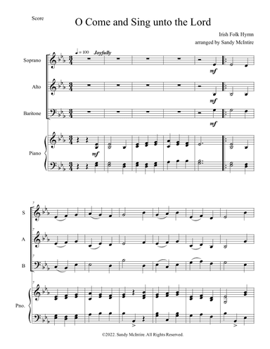 O Come and Sing Unto the Lord (arr. Sandy McIntire)