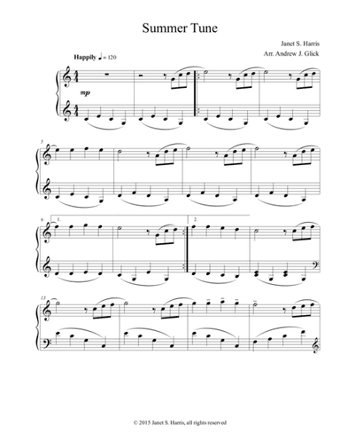 Summer Tune (Piano Solo)