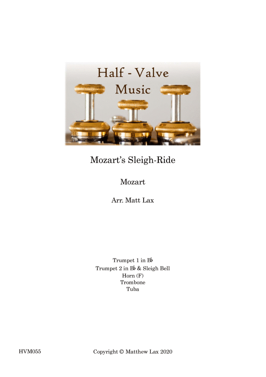 Mozart's Sleigh Ride (Brass Quintet) (arr. Matthew Lax)