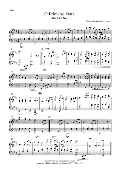 The First Noel - Piano Solo (arr. Vinícius Louzada)