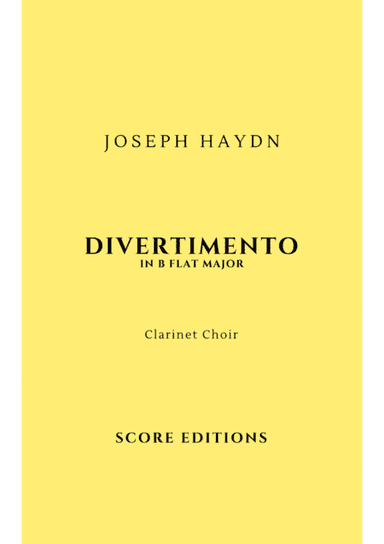 Clarinet Choir: Haydn's Divertimento nº1 in B-flat major (arr. Harry Walker)