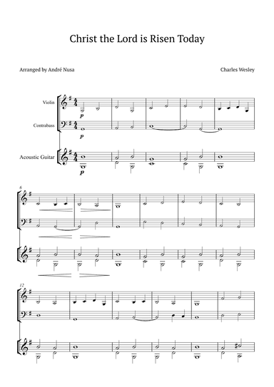 Christ the Lord is Risen Today (arr. André Nusa)