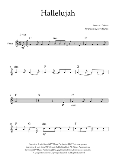 Hallelujah (arr. Levy Nunes)