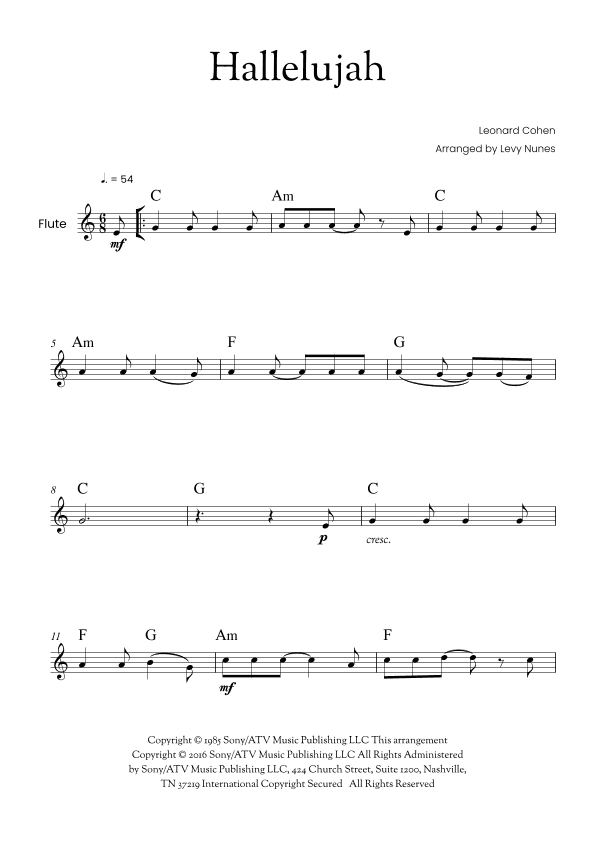 Hallelujah (arr. Levy Nunes)