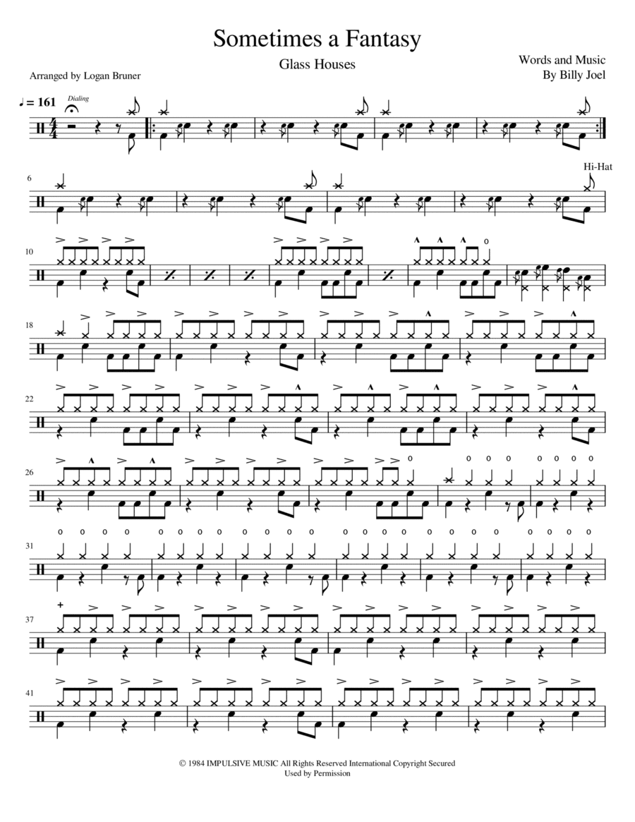 Sometimes A Fantasy (arr. Logan Bruner)