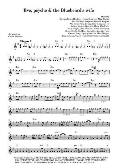 Eve, Psyche & The Bluebeard's Wife (arr. Carlos Santana)