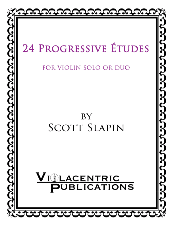 24 Progressive Etudes for violin solo (or duo)