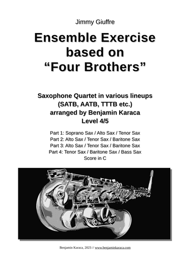 Four Brothers (arr. Benjamin Karaca)