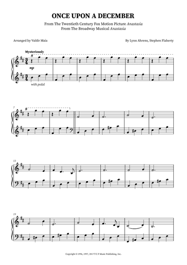 Once Upon A December (arr. Valdir Maia)