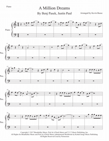 A Million Dreams (arr. Kevin Busse)