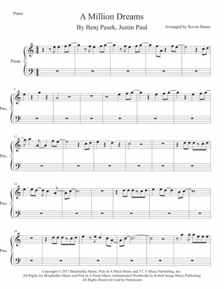 A Million Dreams (arr. Kevin Busse)