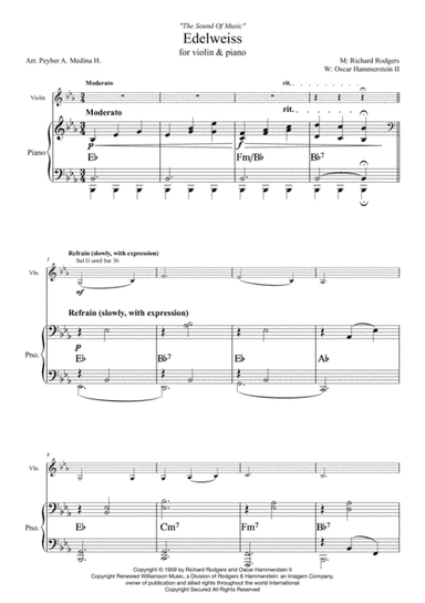 Edelweiss (arr. Peyber A. Medina H.)