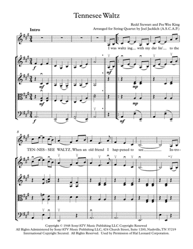 Tennessee Waltz (arr. Joel Jacklich (ASCAP))