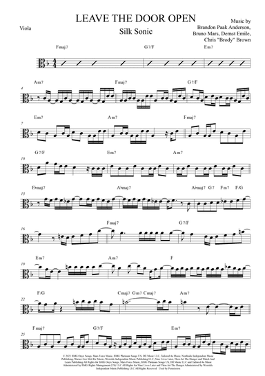 Leave The Door Open (arr. Anderson Quevedo)