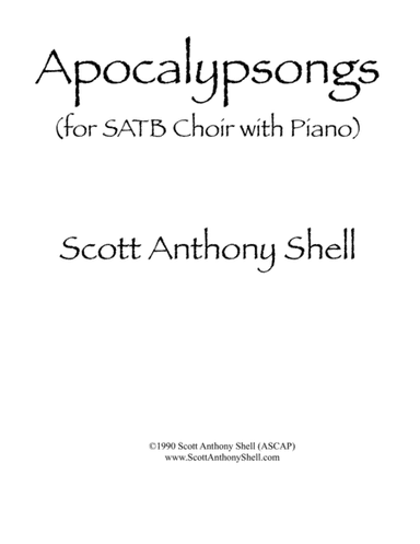 Apocalypsongs (SATB choir with Piano)