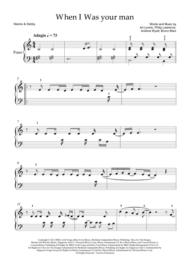 When I Was Your Man (arr. Warren & Debby)