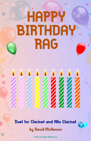 Happy Birthday Rag, for Clarinet and Alto Clarinet Duet (arr. David McKeown)