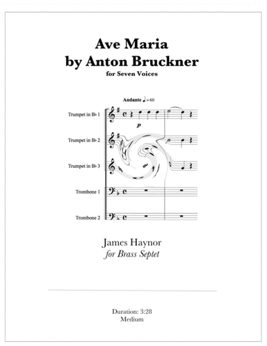 Ave Maria for Seven Voices ( Brass Septet ) (arr. James Haynor)